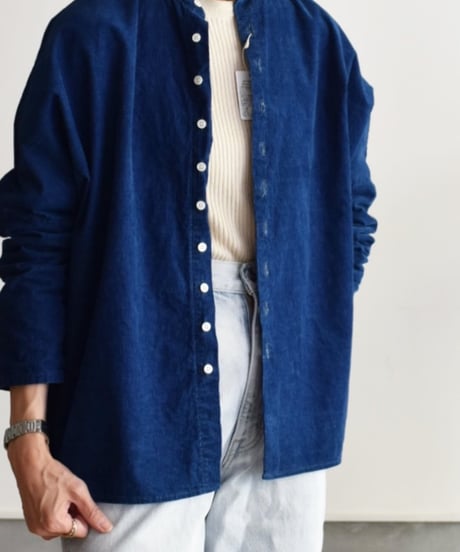 R&D.M.CO/INDIGO LIGHT CORDUROY BUGGY SHIRT