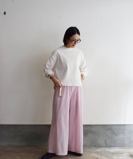 YLEVE/COTTON RIB PULL OVER