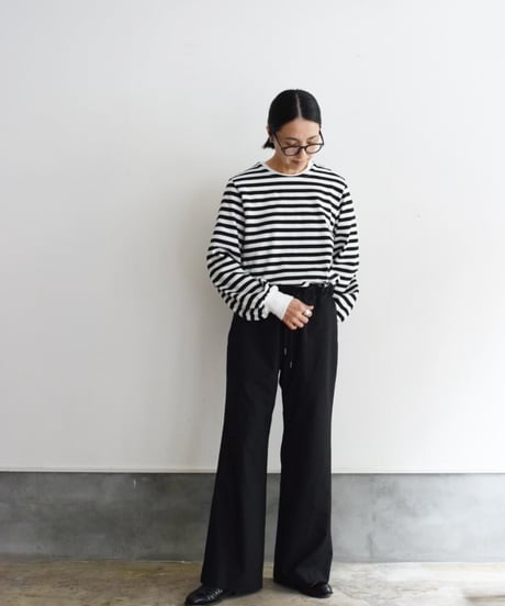 R&D.M.CO/裏起毛BORDER B.B.GATHER SLEEVE
