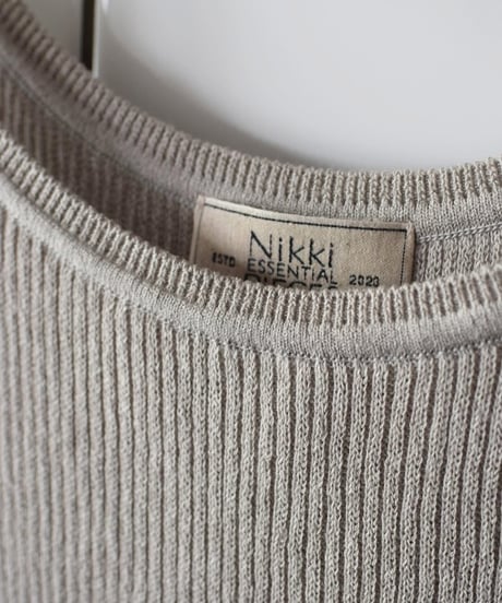 Nikki ESSENTIAL PIEACES/WASHI COTTON KNIT TANK TOP