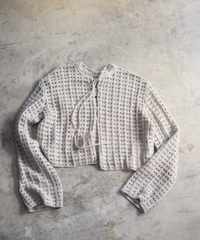 JOICEADDED/TRIANGLE PATTERN KNIT CARDIGAN | ALCOT