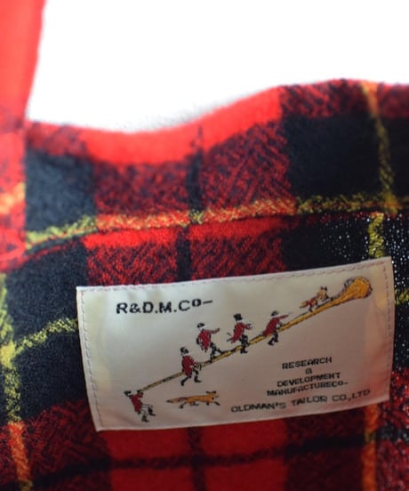 R&D.M.CO/WOOL TARTAN CHECK TOTE