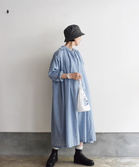 BUNON/GATHER DRESS