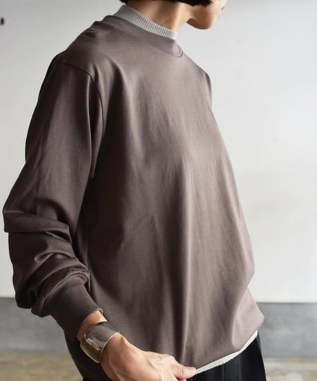 LIFiLL/COTTONY   SWEAT LONG SLEEVE TEE