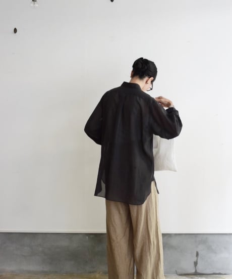 YLEVE / COTTON VOILE LAWN LONG SLEEVE SHIRT