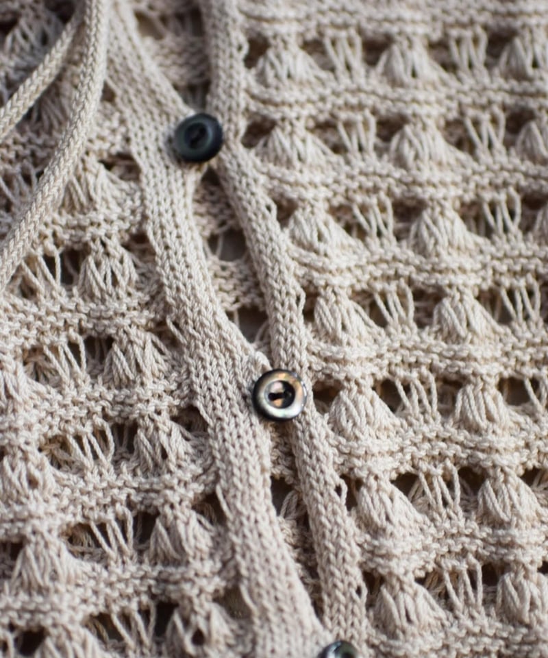 JOICEADDED/TRIANGLE PATTERN KNIT CARDIGAN | ALCOT