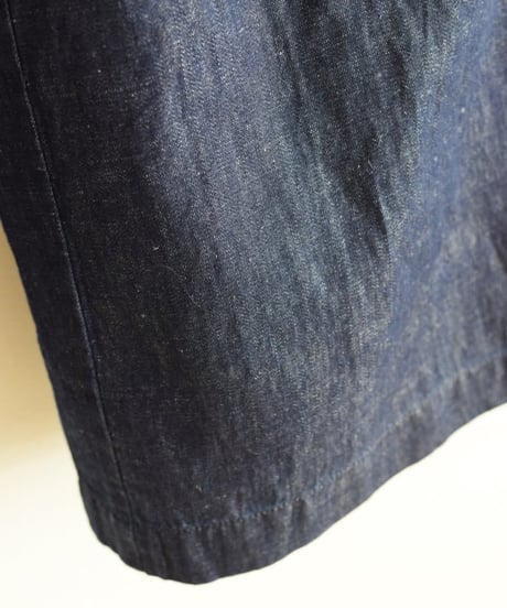 maison de soil/WASHED CTN LINEN DNM EASＹWIDE PANTS