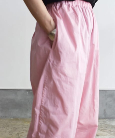 R&D.M.CO/GARMENT DYE TWILL COTTON RELAX GUM PANTS