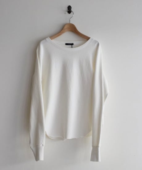 YLE'VE/COTTON PIGMENT DYE  LONG SLEEVE SHIRT