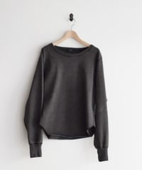 YLE'VE/COTTON PIGMENT DYE  LONG SLEEVE SHIRT