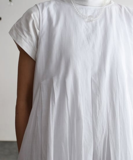 maison de soil/ORGANIC VOILE PLANE INVERTED PLEAT DRESS