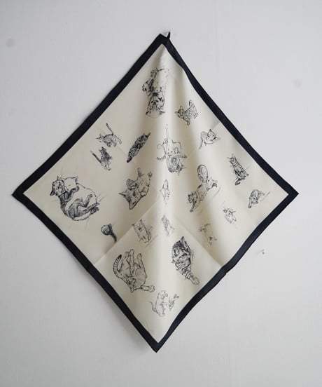 R&D.M.CO/SKETCH BOOK PANEL SILK SCARF