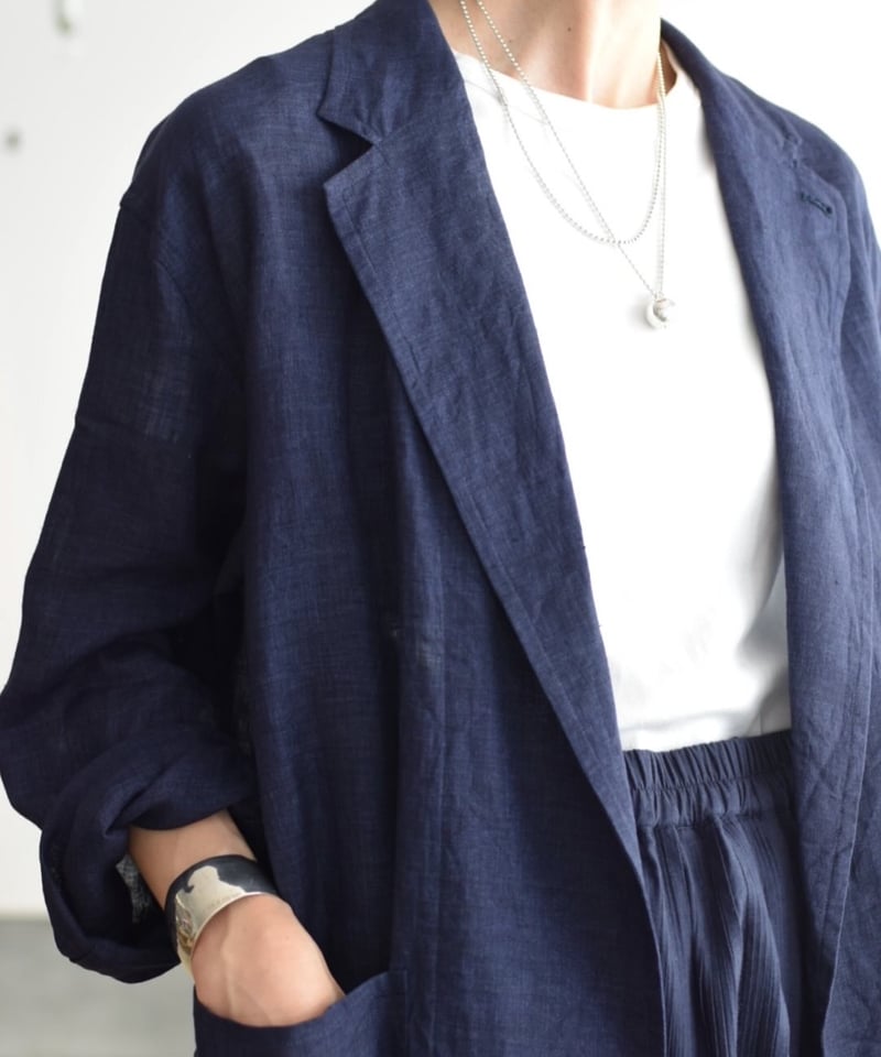 イレーヴ　リネンジャケット　1 YLEVE/LINEN POPLIN JK | ALCOT