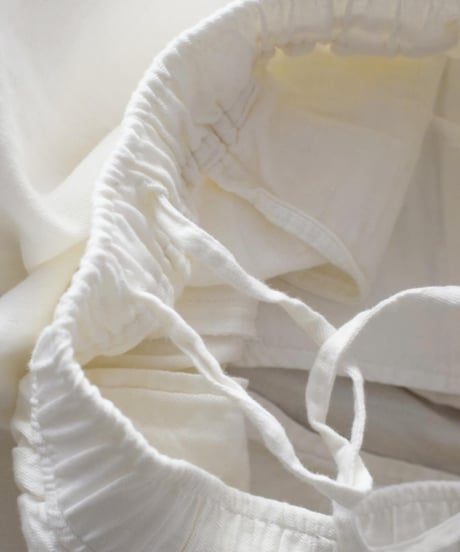 maison de soil/LINEN DENIM EASY WIDE PANTS