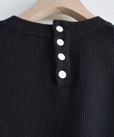 R&D.M.CO/RIB KNIT&SEW HALF SLEEVE