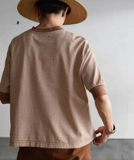 MEYAME/BORDER HALF SLEEVE TEE