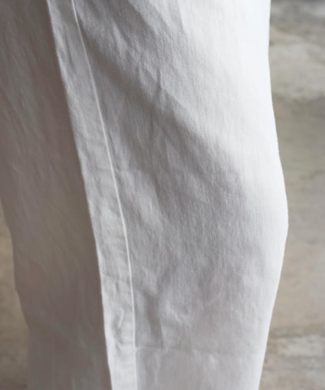 maison de soil/LINEN DENIM EASY WIDE PANTS