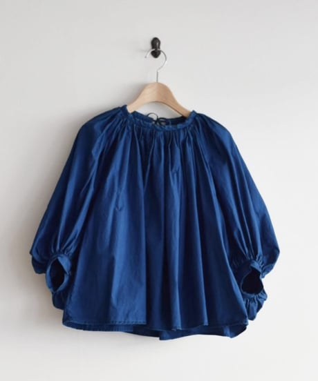 R＆Ｄ.M.CO/INDIGO BLUE GATHER SMOCK