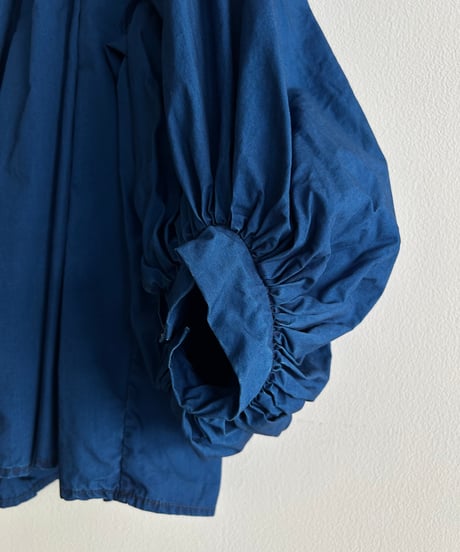 R＆Ｄ.M.CO/INDIGO BLUE GATHER SMOCK