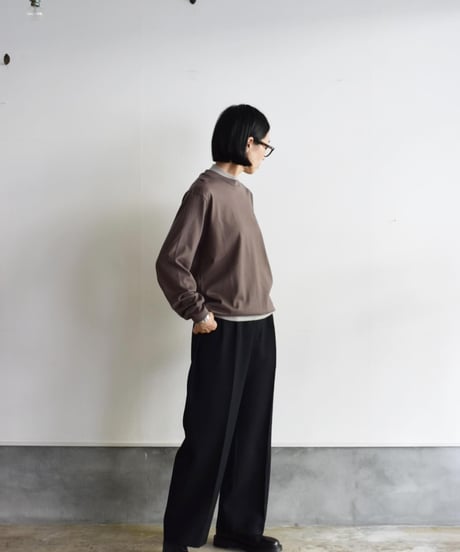 LIFiLL/COTTONY   SWEAT LONG SLEEVE TEE