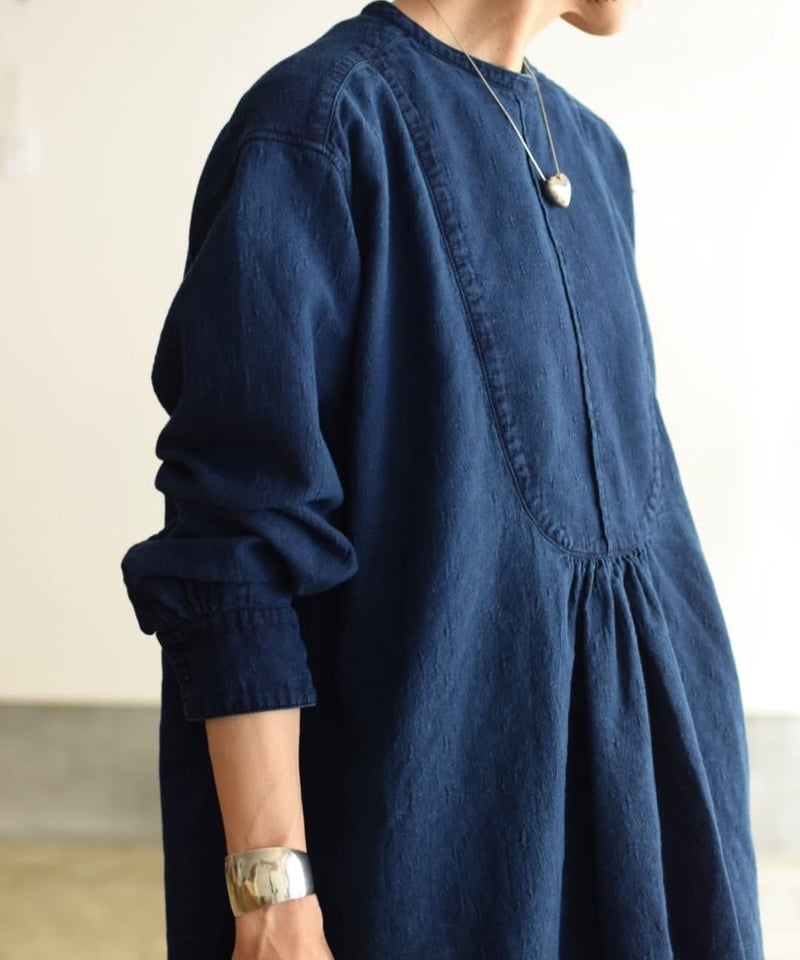 ウティ 20AW CHEMISIER CORSIER バックオープンブラウス outil ウティー : CHEMISIER CORSIER バックオープンシャツ