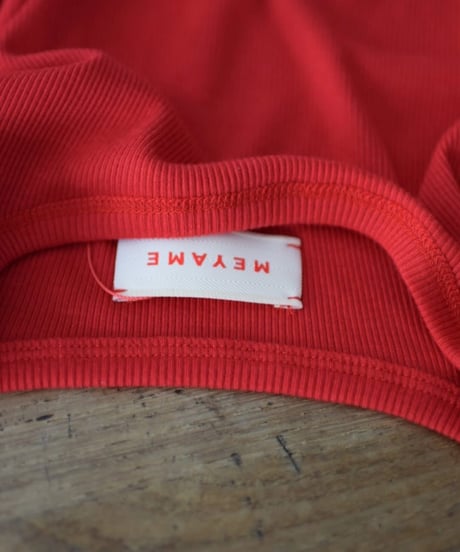 MEYAME/SOFT RIB HALF SLEEB TEE