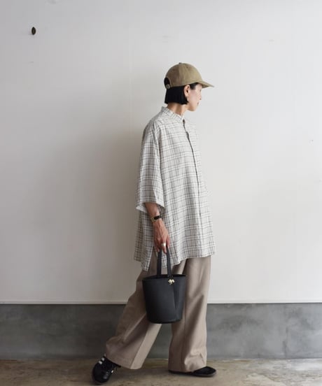 JOICEADDED/CHECK PATTERN H/S SHIRT