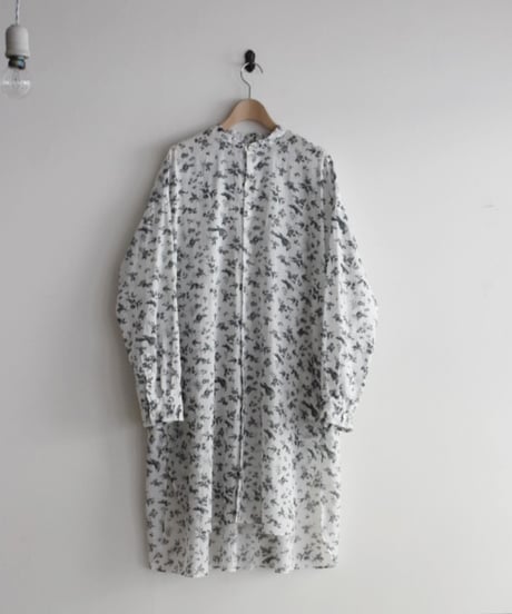 R&D.M.CO/GARDEN STAND COLLAR LONG SHIRT
