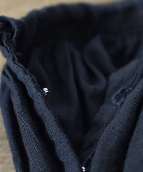 R&D.M.CO/LINEN HENP GAUZE GATHER LONG SKIRT