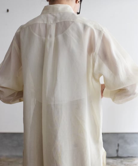 YLEVE / COTTON VOILE LAWN LONG SLEEVE SHIRT