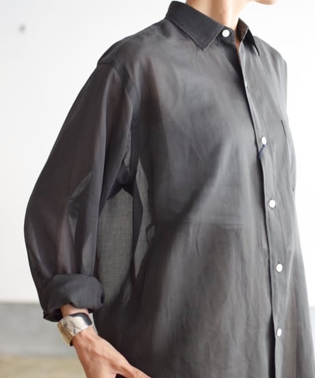 YLEVE / COTTON VOILE LAWN LONG SLEEVE SHIRT