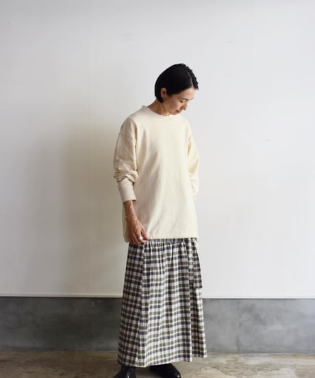 phlanne'l/LIGHT COTTON YAC SWEAT SHIRT
