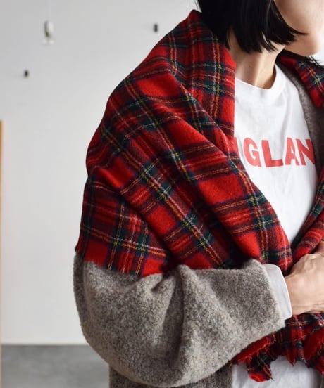 R&D.M.CO/WOOL TARTANCHECKMUFFLER