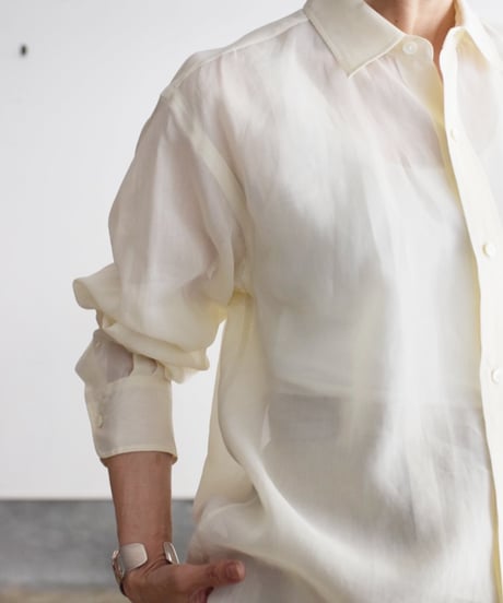 YLEVE / COTTON VOILE LAWN LONG SLEEVE SHIRT