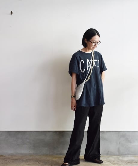 R&D.M.CO/LINEN COTTON FRIL DECO PANTS