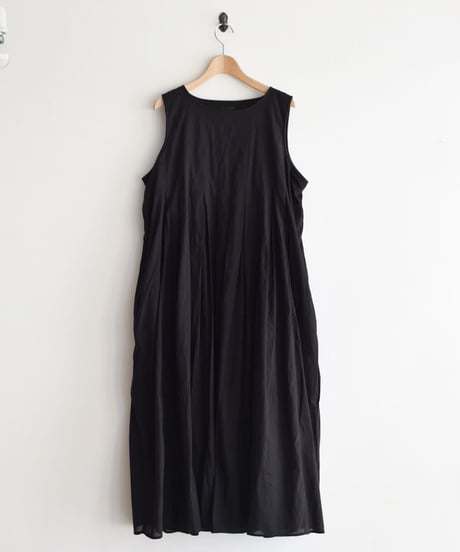 maison de soil/ORGANIC VOILE PLANE INVERTED PLEAT DRESS