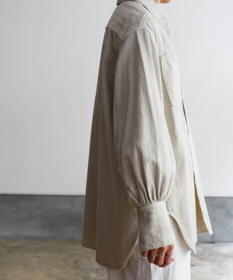JOICEADDED/OVER SIZE DENIM SHIRT