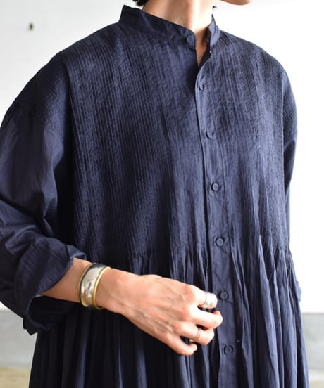 maison de soil/BANDED SHIRT DRESS