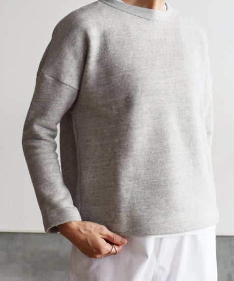 R&D.M.CO/裏起毛　DROP SHOULDER SHIRT