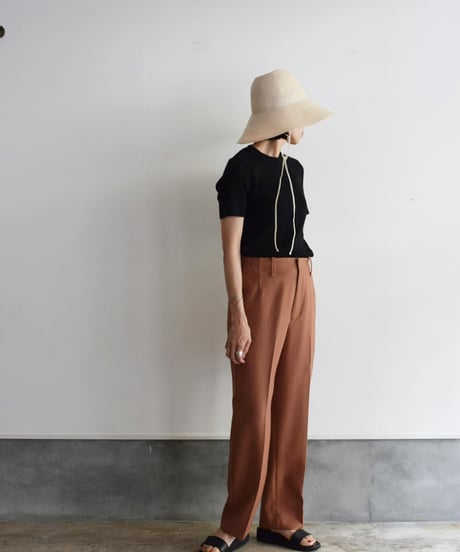 R&D.M.CO/RIB KNIT&SEW HALF SLEEVE