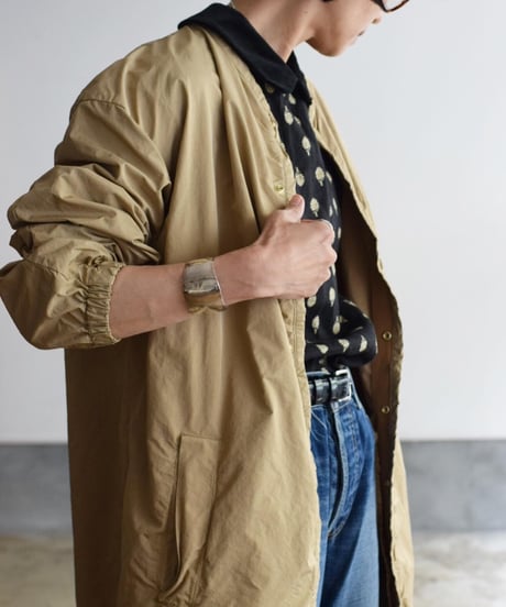 R&D.M.CO/GARMENT DYE TRIMMING COAT
