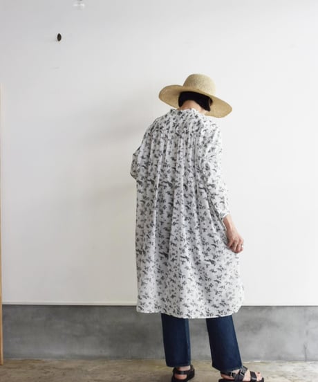 R&D.M.CO/GARDEN STAND COLLAR LONG SHIRT