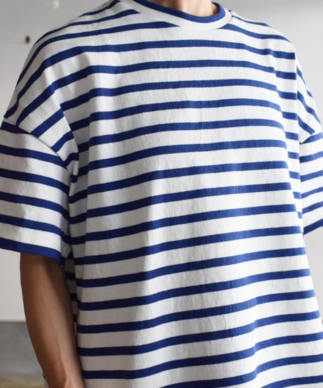 R&D.M.CO/BORDER KNITSEW T-SHIRT