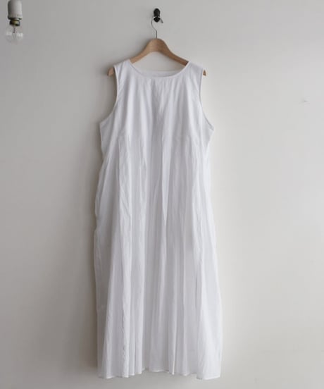 maison de soil/ORGANIC VOILE PLANE INVERTED PLEAT DRESS