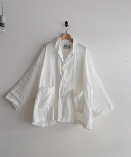 R&D.M.CO/GARMENT DYE OPEN COLLAR WORK JAKET