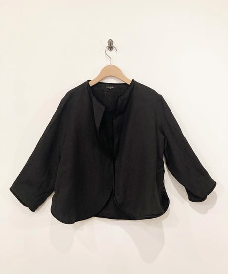 R&D.M.CO-DENSELY LINEN TRIMMING JAKET