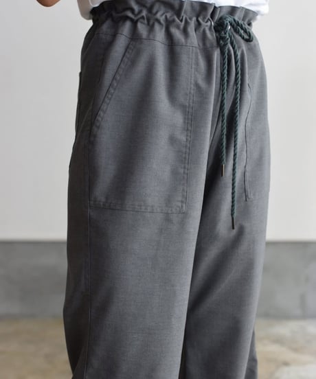 MEYAME/COMFORTABLE DRAWCOARD PANTS