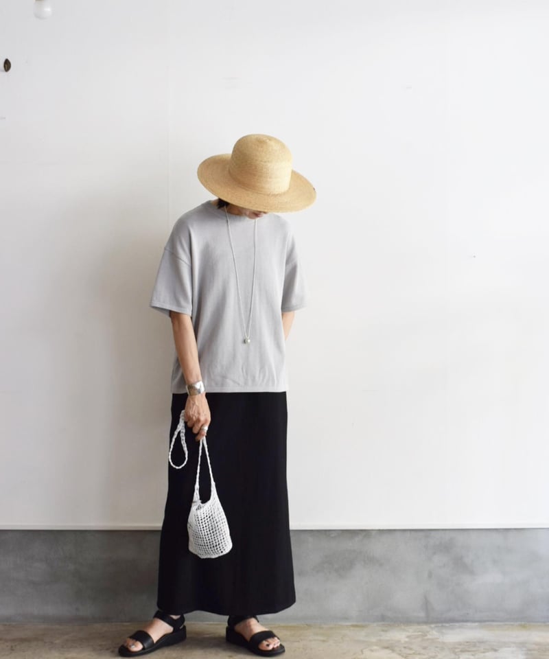 LIFFiL コットニーロングスカート　COTTONY LONG SKIRT 黒 LF040_COTTONY_LONGSKIRT_2_dd11