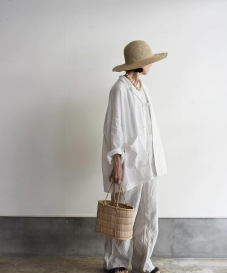 R&D.M.CO/GARMENT DYE OPEN COLLAR WORK JAKET
