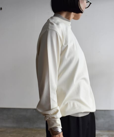 LIFiLL/COTTONY   SWEAT LONG SLEEVE TEE